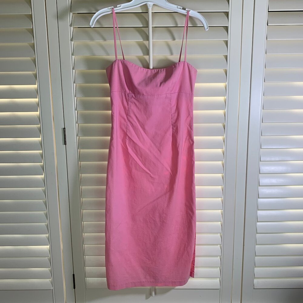 Sky David Park Simple Spaghetti Strap Pink Aline Dress